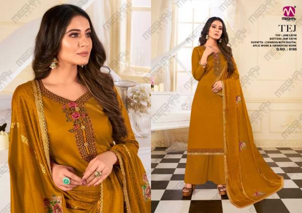 Meghali Tej Designer Satin Salwar Collection